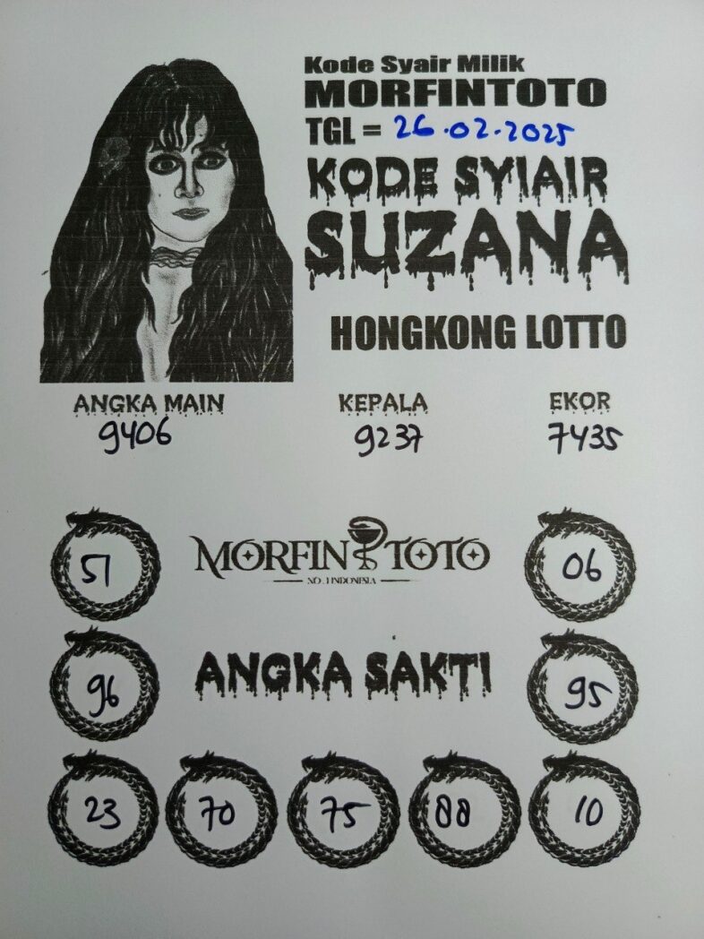 Syair Togel Suzana Cambodia. Rabu 26 Februari 2025