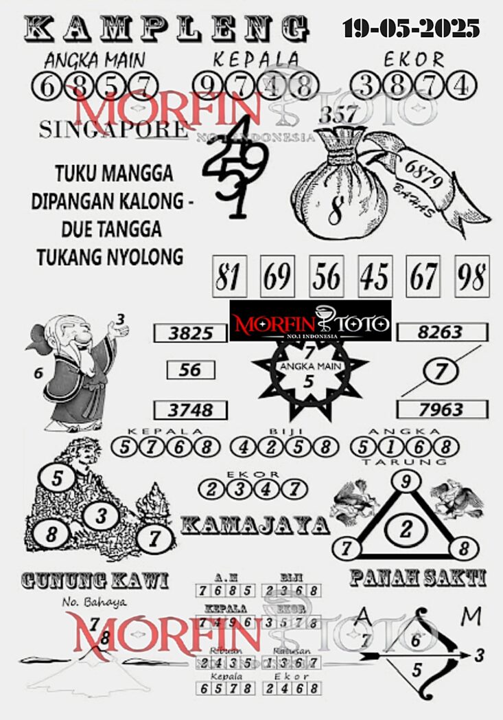 SYAIR TOGEL KAMPLENG SINGAPORE 19 MEI 2025