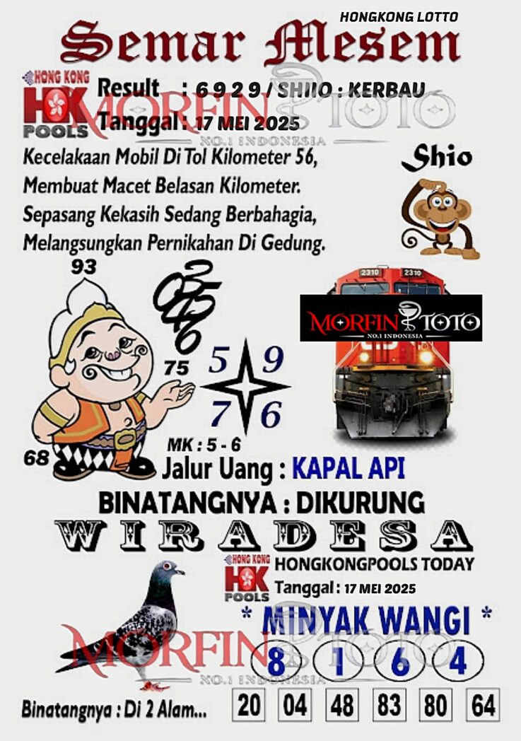 SYAIR TOGEL SEMAR MESEM  HONGKONG LOTTO 19 MEI 2025
