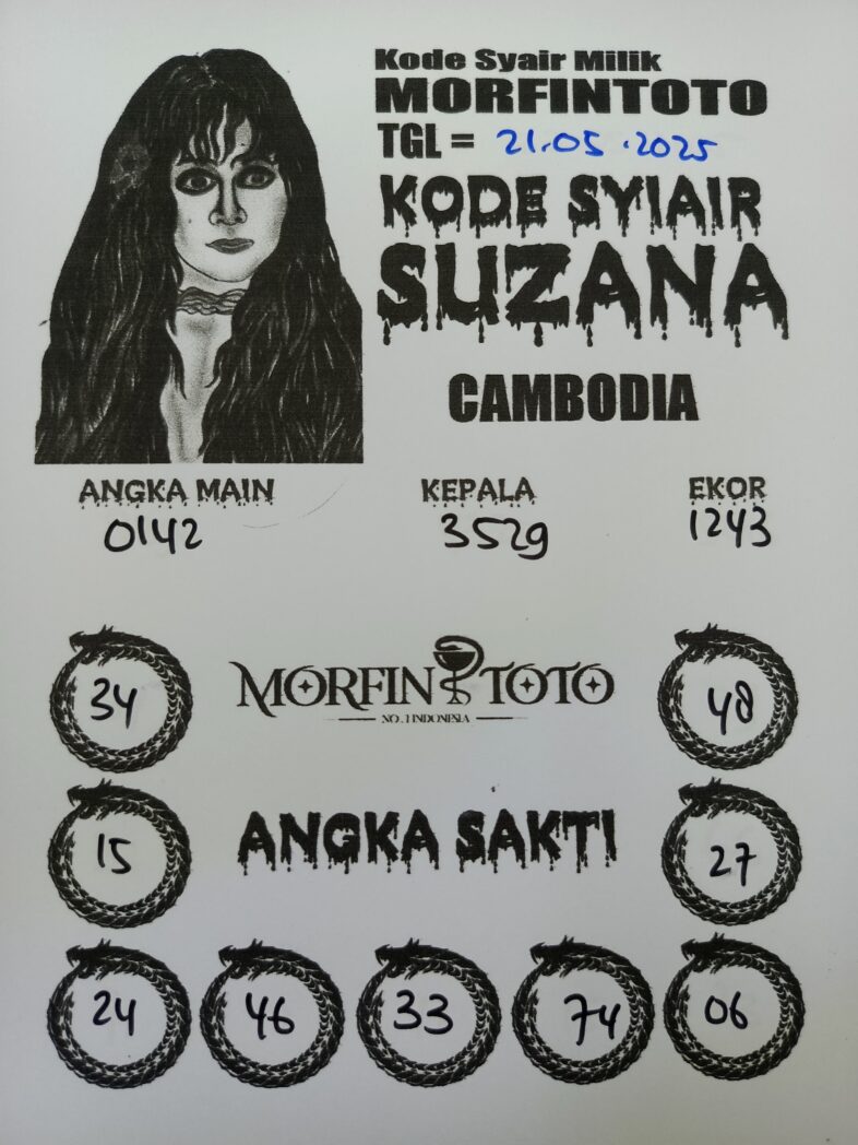 SYAIR TOGEL SUZANA  CAMBODIA 21 MEI 2025
