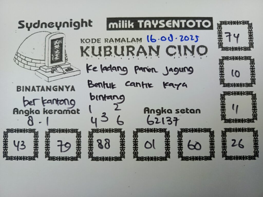0-0x0-0Syair Kuburan Cino SydneyNight Hari ini Sabtu, 16 Agustus 20250#