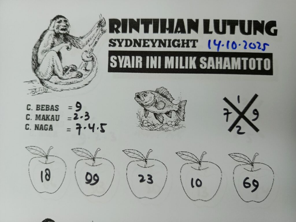 Syair Gunung Kawi SydneyNight Hari ini Selasa, 14 Oktober 2025