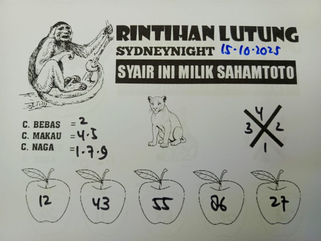 Syair Gunung Kawi SydneyNight Hari ini Rabu, 15 Oktober 2025