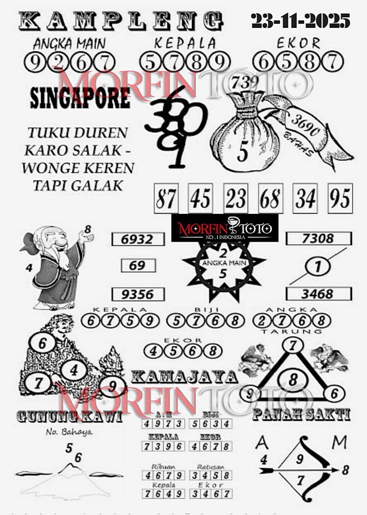 SYAIR TOGEL SENTANA  SINGAPURA    23 NOVEMBER 2025