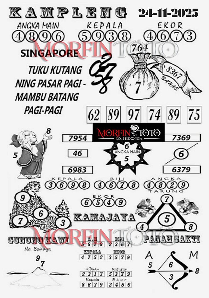 SYAIR TOGEL KAMPLENG SINGAPURA  24  NOVEMBERR 2025