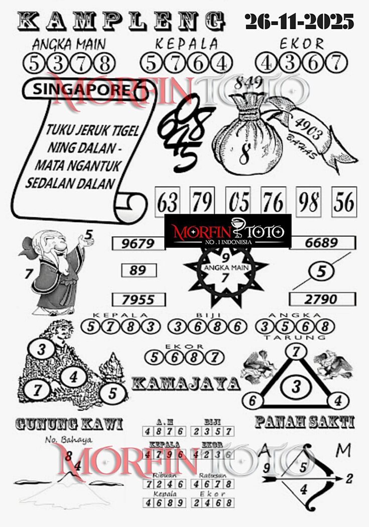 SYAIR TOGEL KAMPLENG SINGAPORE  26   NOVEMBERR 2025