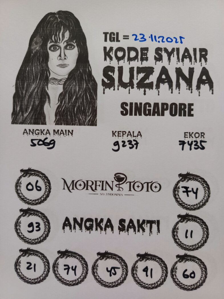SYAIR TOGEL SUZANA  SINGAPURA   23 NOVEMBER 2025