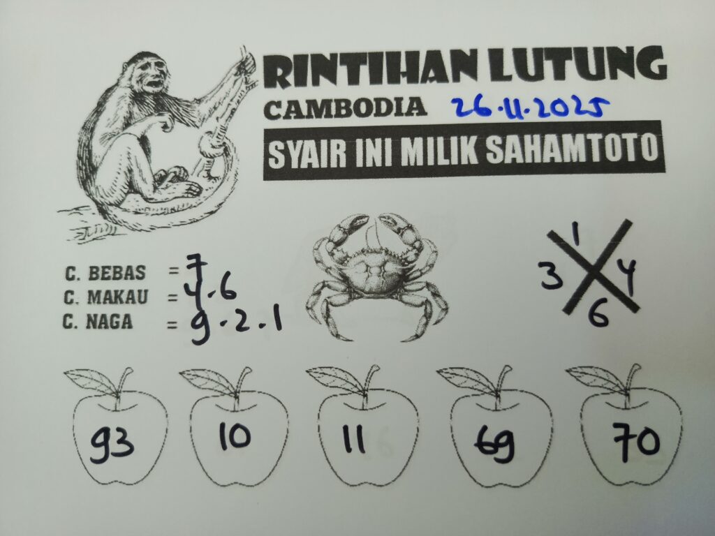 Syair Gunung Kawi CAMBODIA Pools Hari ini Rabu 26 november 2025