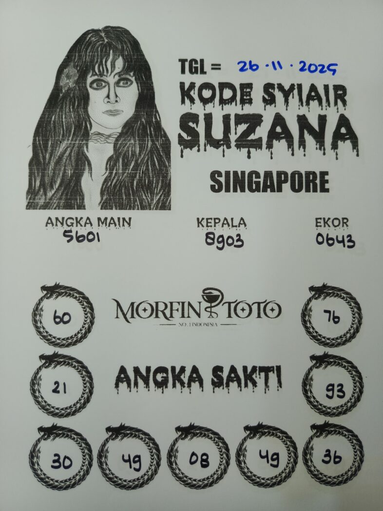 SYAIR TOGEL SUZANA HONGKONG LOTTO 26 NOVEMBER 2025