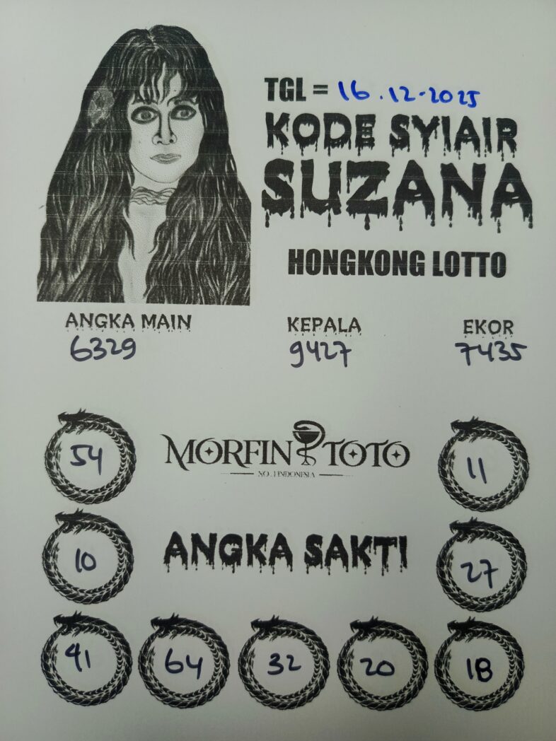 SYAIR TOGEL SUZANA HONGKONG LOTTO 16 DESEMBER 2025