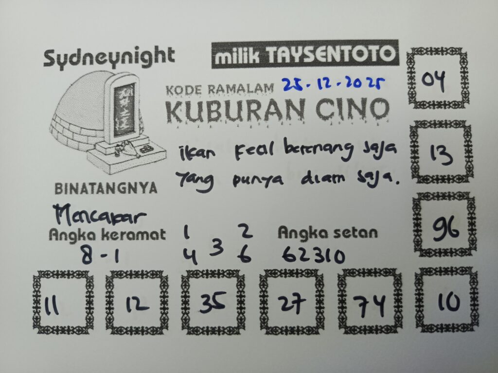 Syair Tari Pendet SydneyNight Hari ini Kamis, 25 Desember 2025