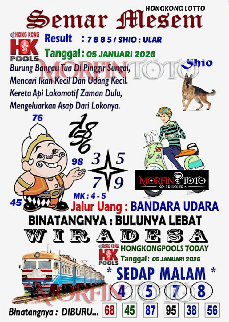 SYAIR TOGEL SEMAR MESEM HONGKONG 05 JANUARI 2026