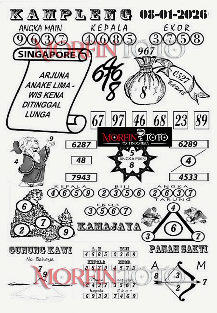SYAIR TOGEL KAMPLENG SINGAPORE 08 JANUARI 2026