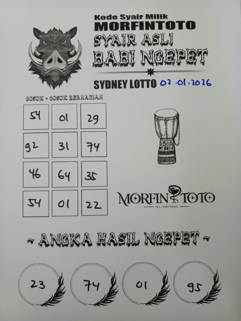 SYAIR TOGEL BABI NGEPET SYDNEY 02 JANUARI 2026