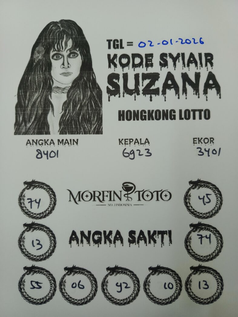 SYAIR TOGEL SUZANA HONGKONG 02 JANUARI 2026