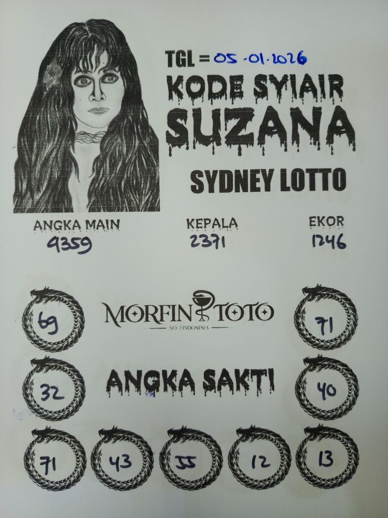SYAIR TOGEL SUZANA  SYDNEY 05 JANUARI 2026