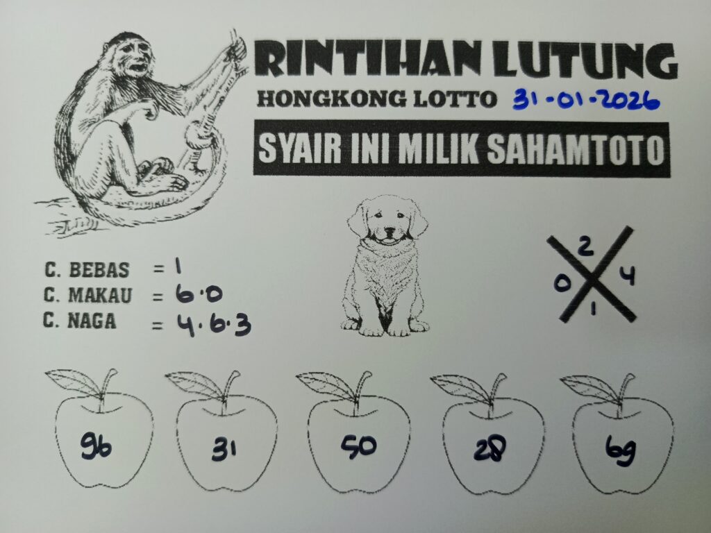 Syair Gunung Kawi HONGKONG LOTTO Hari ini Sabtu, 31 Januari 2026