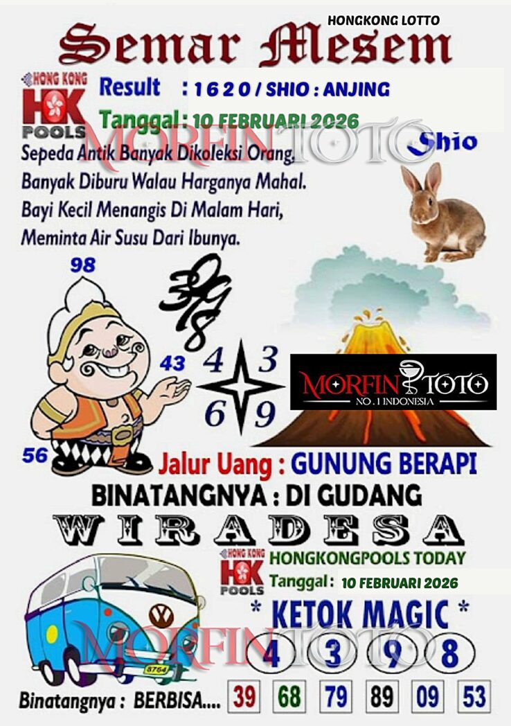 SYAIR TOGEL SEMAR MESEM  HONGKONG LOTTO 10 FEBRUARI 2026