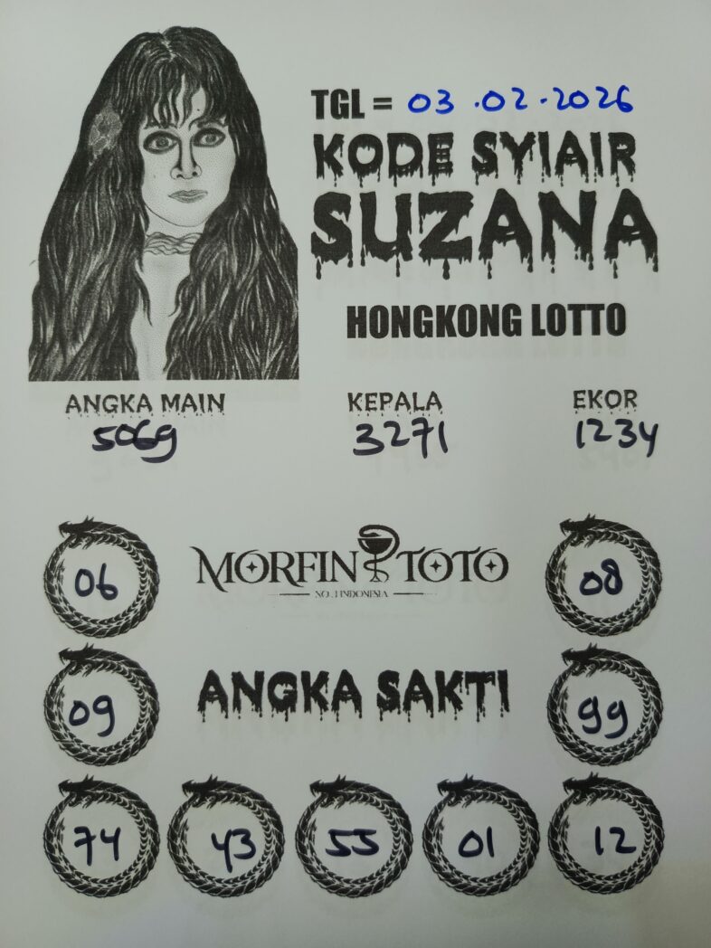 SYAIR TOGEL SUZANA  HONGKONG LOTTO 03 FEBRUARI 2026