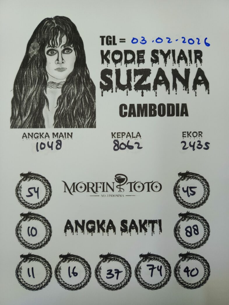 SYAIR TOGEL SUZANA CAMBODIA 03 FEBRUARI 2026