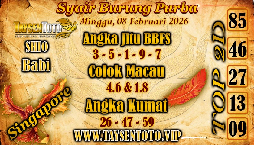Syair Burung Purba Hari Minggu, 08 Februari 2026