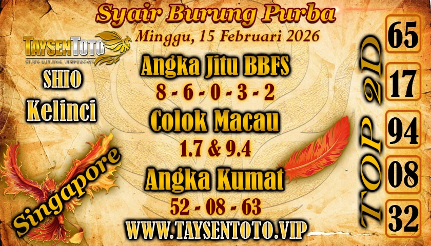 Syair Burung Purba Hari Minggu, 15 Februari 2026