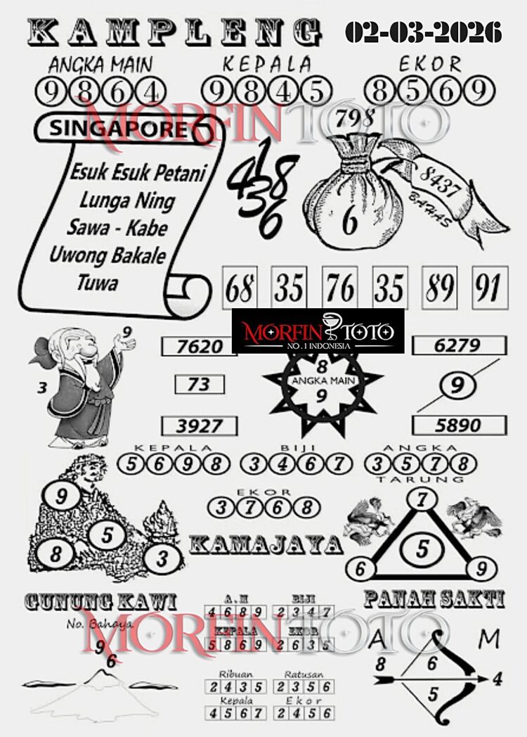 SYAIR TOGEL SINGAPORE KAMPLENG 02  MARET 2026