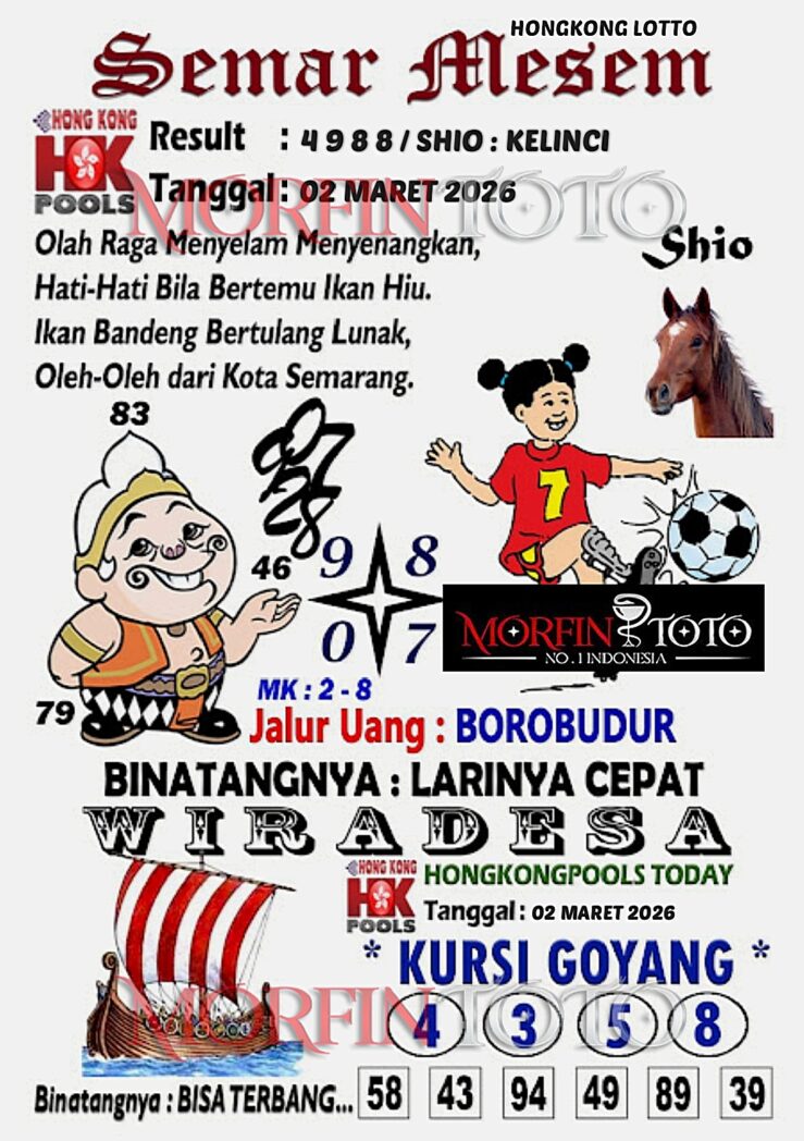 SYAIR TOGEL SEMAR MESEM HONGKONG LOTTO 02 MARET 2026
