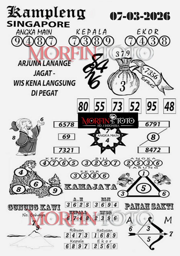 SYAIR TOGEL SINGAPORE KAMPLENG 07  MARET 2026