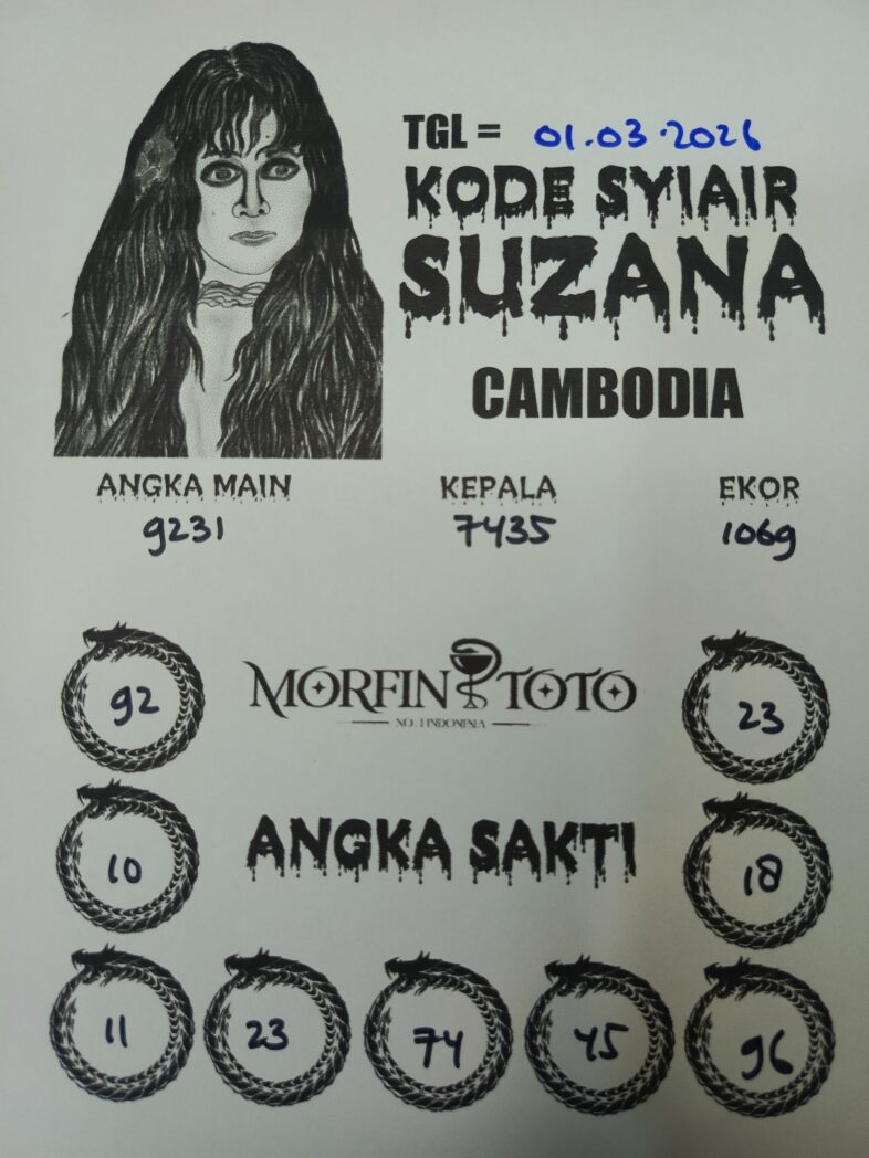 SYAIR TOGEL SUZANA CAMBODIA 01 MARET 2026