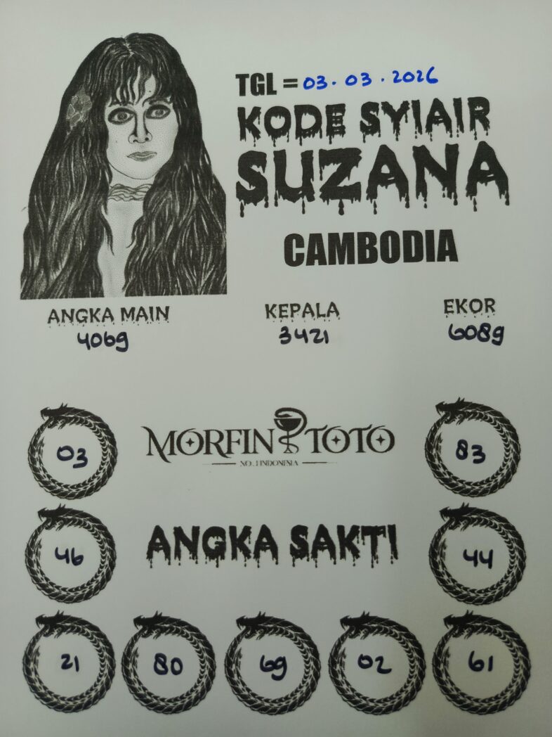 SYAIR TOGEL SUZANA CAMBODIA 03 MARET 2036