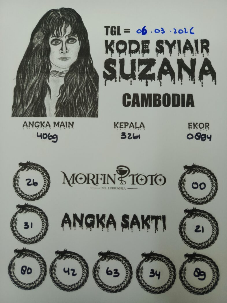 SYAIR TOGEL SUZANA CAMBODIA 06 MARET 2026