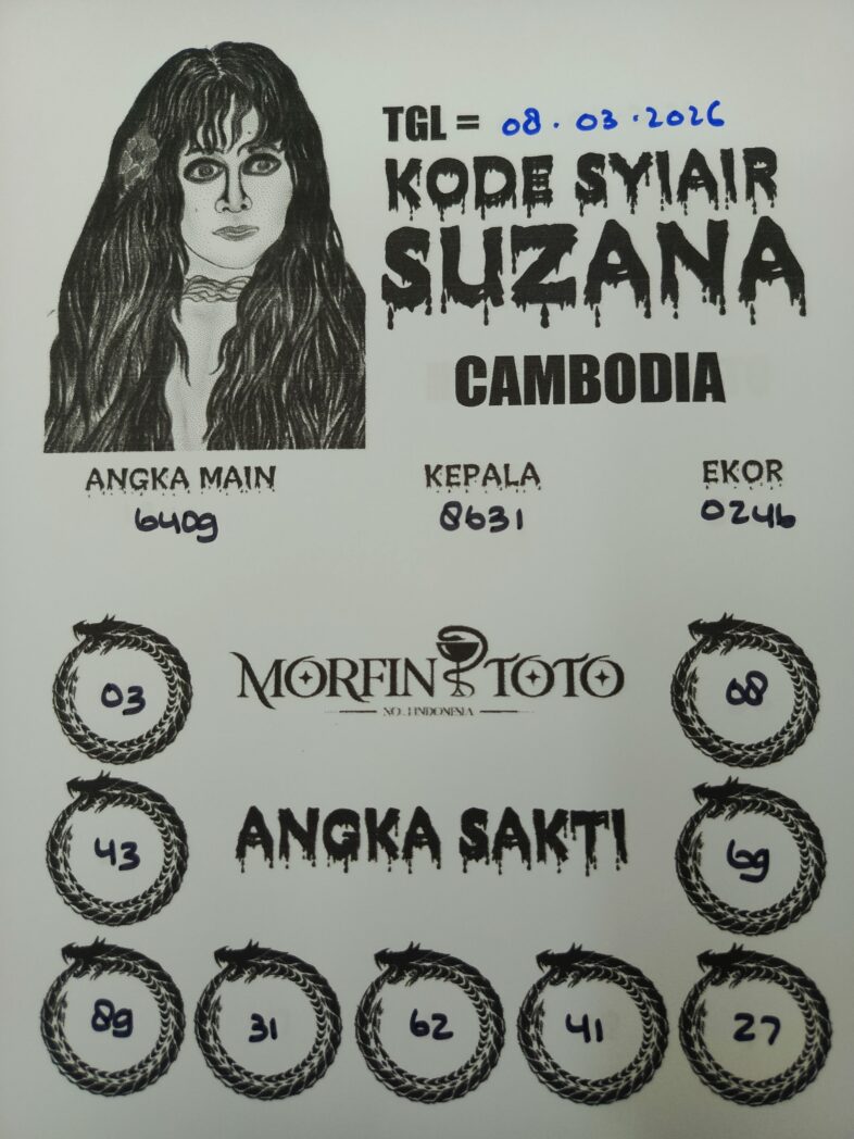 SYAIR TOGEL SUZANA CAMBODIA 08 MARET 2026
