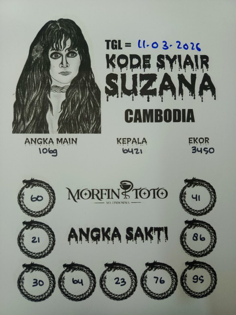 SYAIR TOGEL SUZANA CAMBODIA 11 MARET 2026