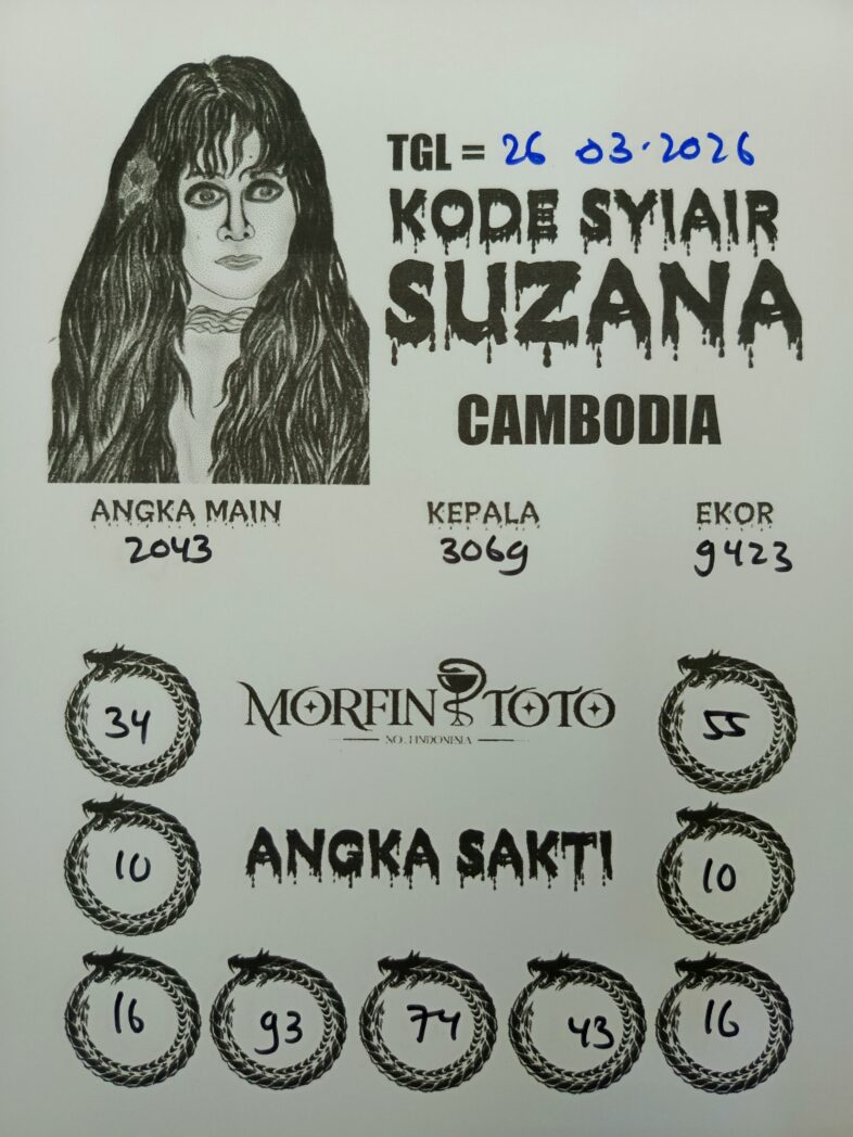 SYAIR TOGEL SUZANA CAMBODIA 26 MARET 2026