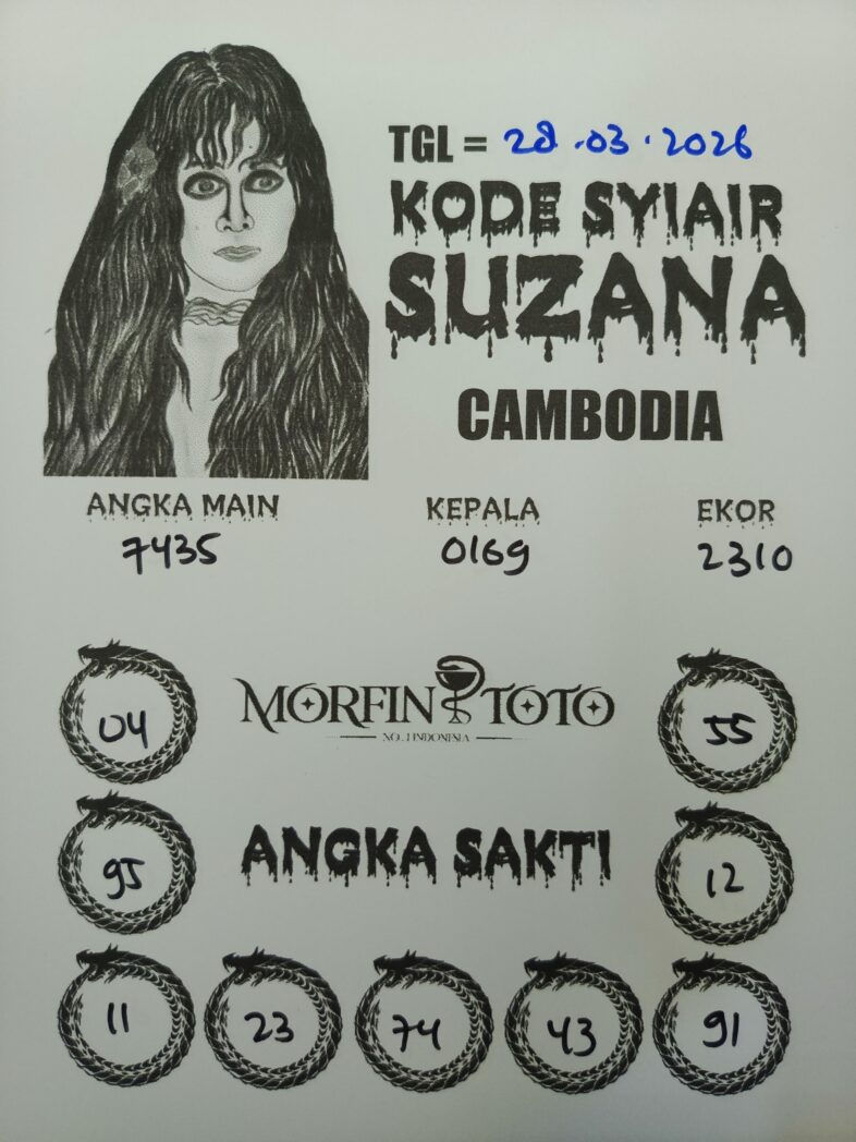 SYAIR TOGEL SUZANA CAMBODIA 28 MARET 2026