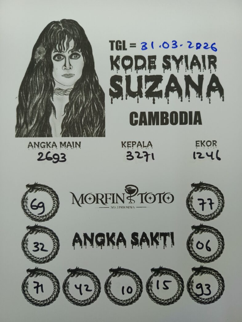SYAIR TOGEL SUZANA CAMBODIA 31 MARET 2026