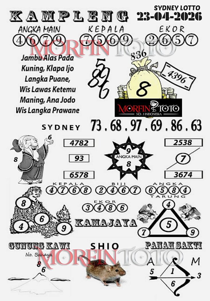SYAIR TOGEL KAMPLENG SYDNEY LOTTO 23 APRIL 2026