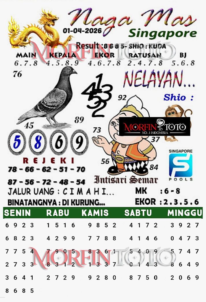 SYAIR TOGEL SINGAPORE NAGA MAS 31 MARET 2026