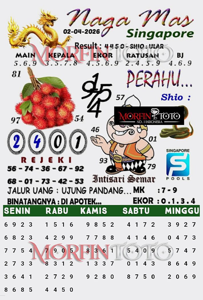SYAIR TOGEL SINGAPORE NAGA MAS 31 MARET 2026