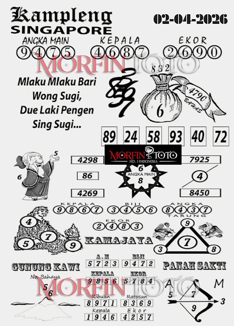 SYAIR TOGEL SINGAPORE KAMPLENG 31 MARET 2026
