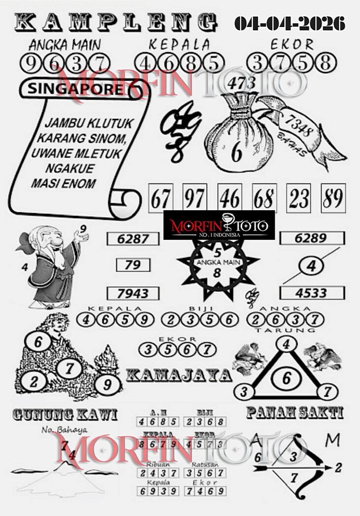 SYAIR TOGEL SINGAPORE KAMPLENG 31  MARET 2026