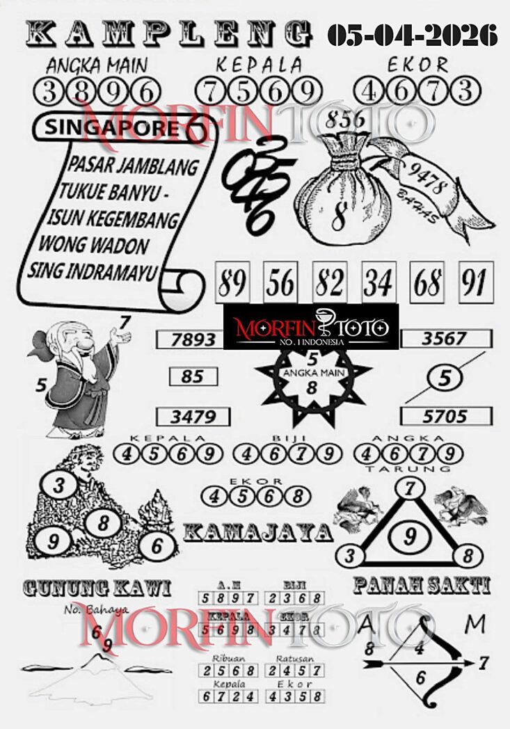 SYAIR TOGEL SINGAPORE KAMPLENG 31 MARET 2026