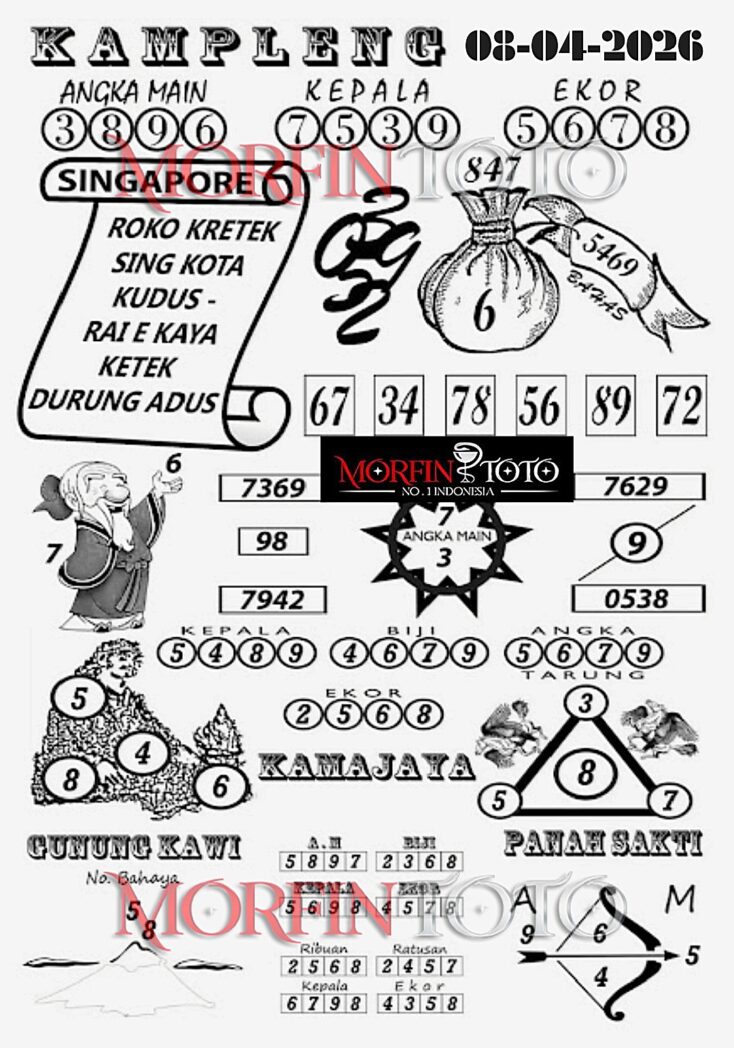 SYAIR TOGEL SINGAPORE KAMPLENG 08  MARET 2026