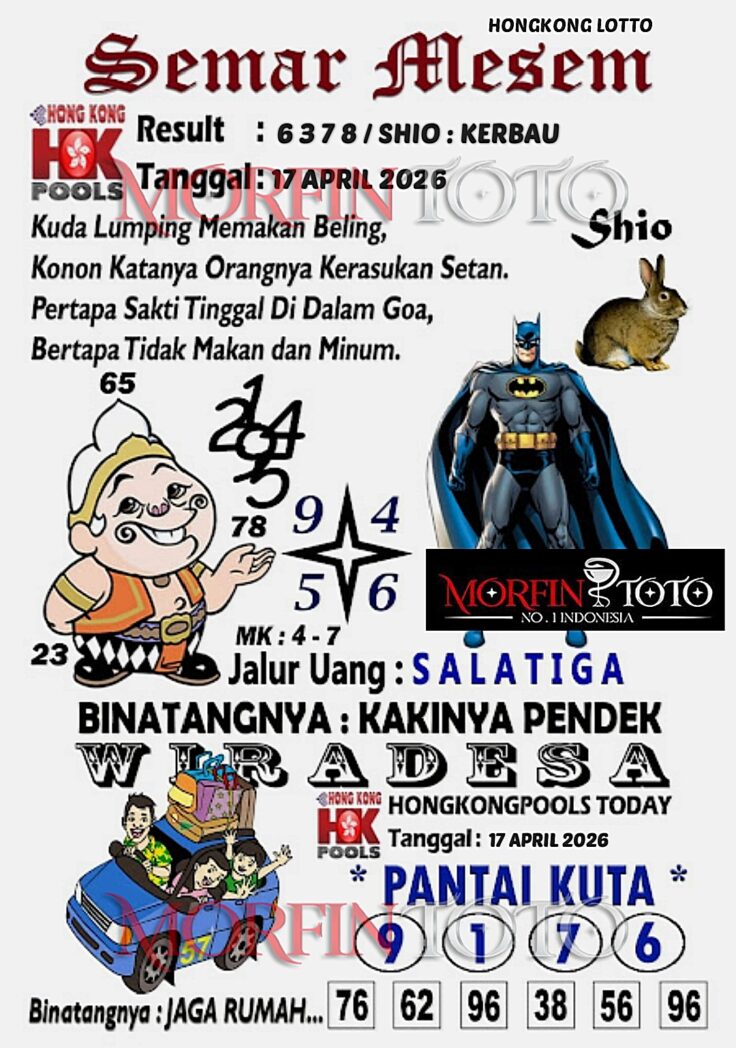SYAIR TOGEL SEMAR MESEM HONGKONG LOTTO 17 APRIL 2026