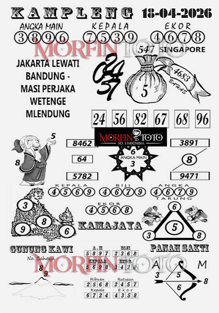 SYAIR TOGEL SINGAPORE KAMPLENG 18  MARET 2026