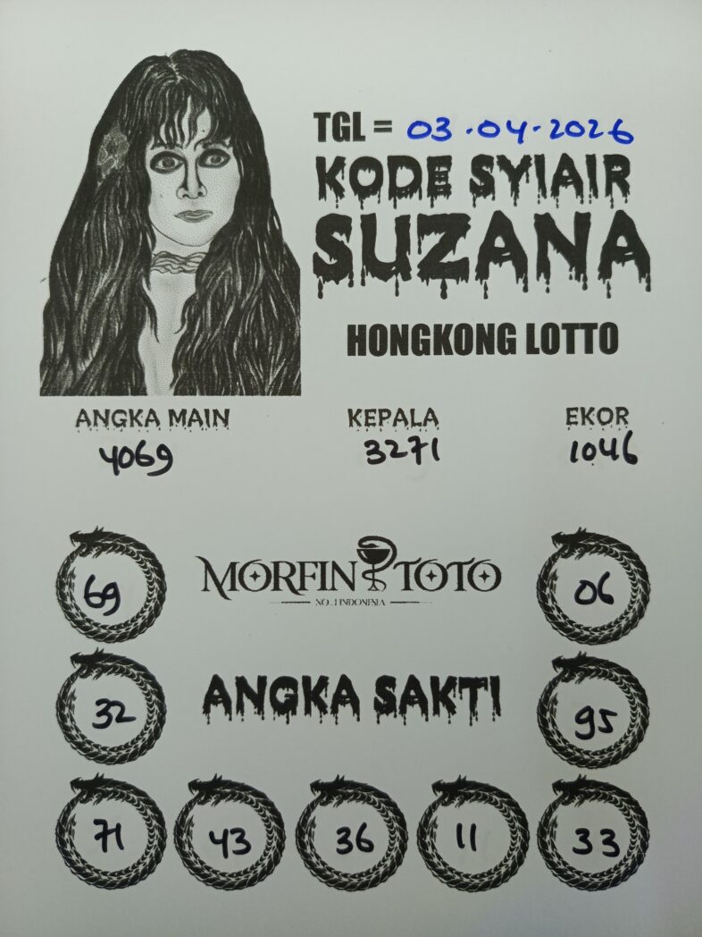 SYAIR TOGEL SUZANA HONGKONG LOTTO 03 APRIL 2026