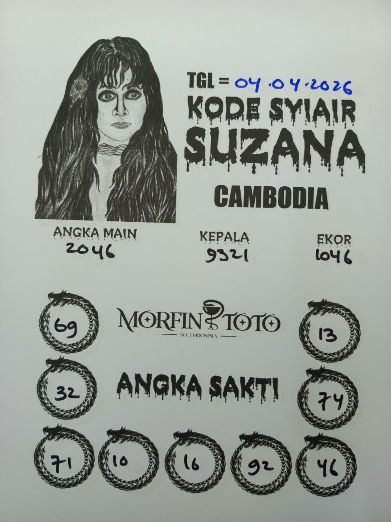 SYAIR TOGEL SUZANA CAMBODIA 04 APRIL 2026