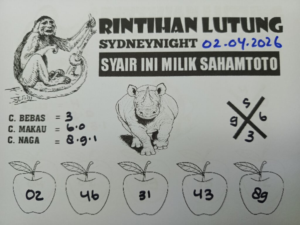 Syair Gunung Kawi SydneyNight Hari ini Kamis, 02 April 2026
