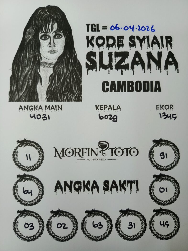 SYAIR TOGEL SUZANA CAMBODIA 06 APRIL 2026